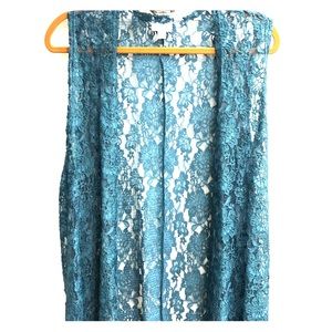 Joy stretch lace duster vest